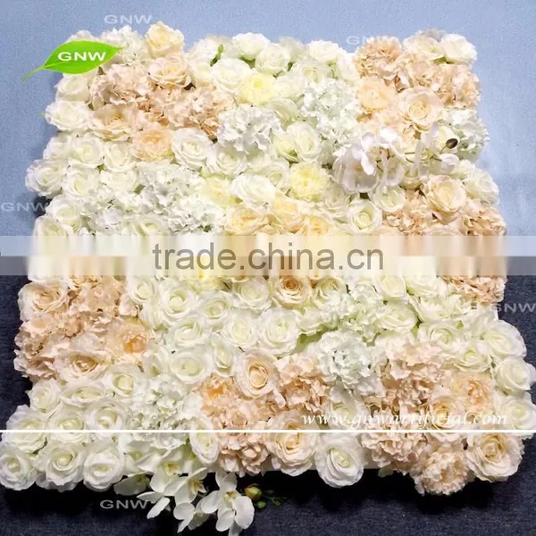 GNW FLW1609013 New Arrival Wholesale Pink Silk Flower Wall Backdrop Decoration photo-2