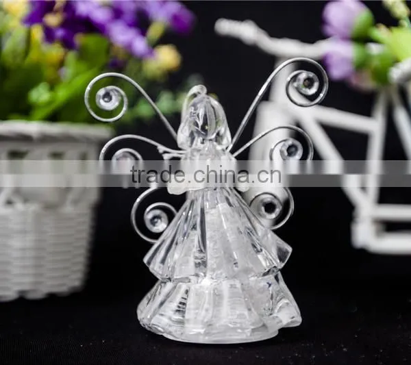 Dongguan Acrylic LED Christmas Angel With Iron Wings Decor photo-2