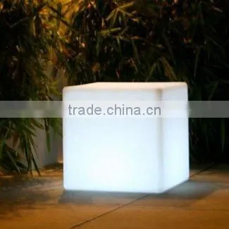 Rechargeable Colorful LED Outdoor Cube Seat