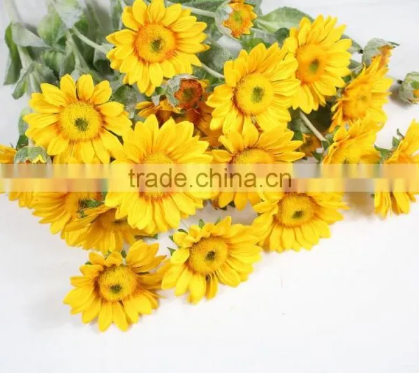 Enviroment-friendly Artificial Sunflowers Landscaping Flowers Decorative Sunlflowers Plants photo-5
