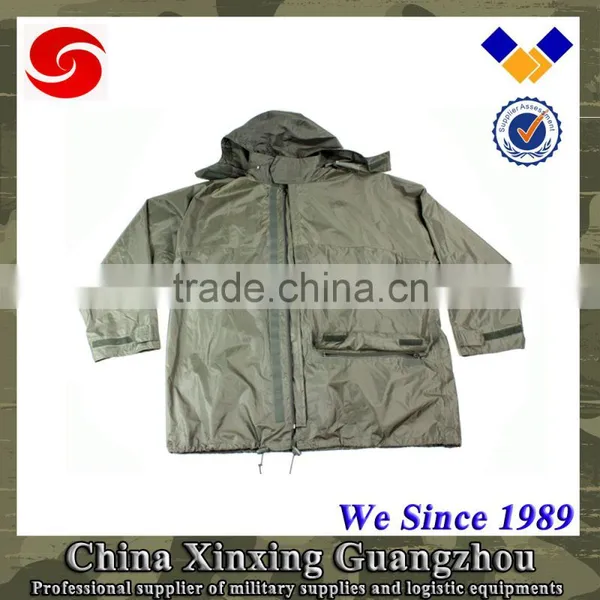 190T 210T 145x110cm Military Green Rain Coat Poncho With Logo photo-4