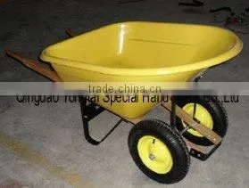 Plastic Double -Wheel Wheel Barrow photo-3