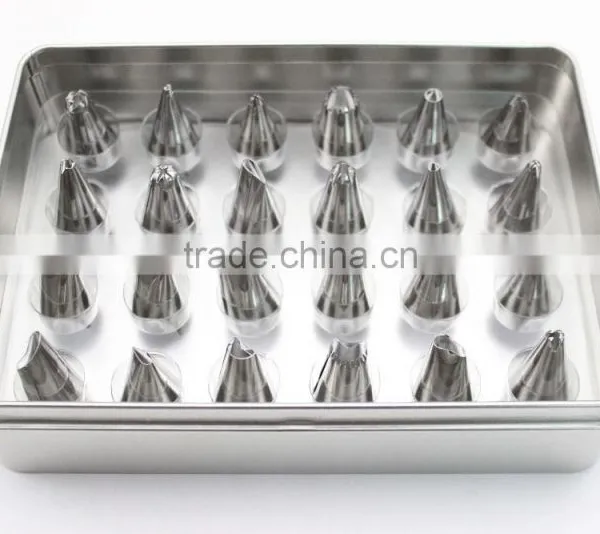 24pcs/set 430 S/s Different Shape Cake Decorating Tips photo-2