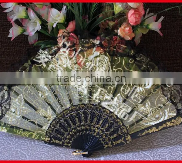 Spanish Plastic Hand Folding Fan photo-3