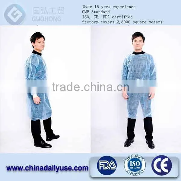 Non Woven Disposable Isolation Gown With Elastic/Knitted Cuff photo-2