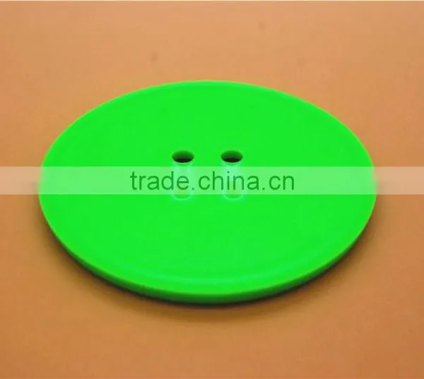Trade Assurance Button Shape Design Coffee Cup Pad Tin Coaster photo-2