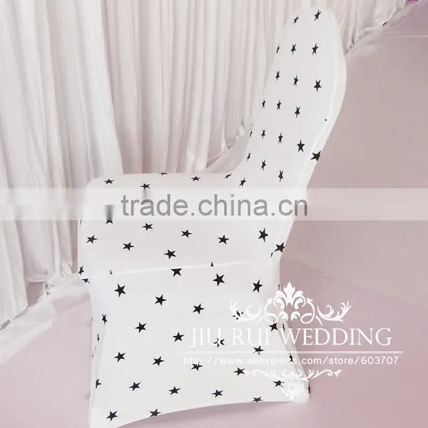 Star Printed 210 GSM Spandex Lycra Chair Cover Banquet Chair Cover photo-4