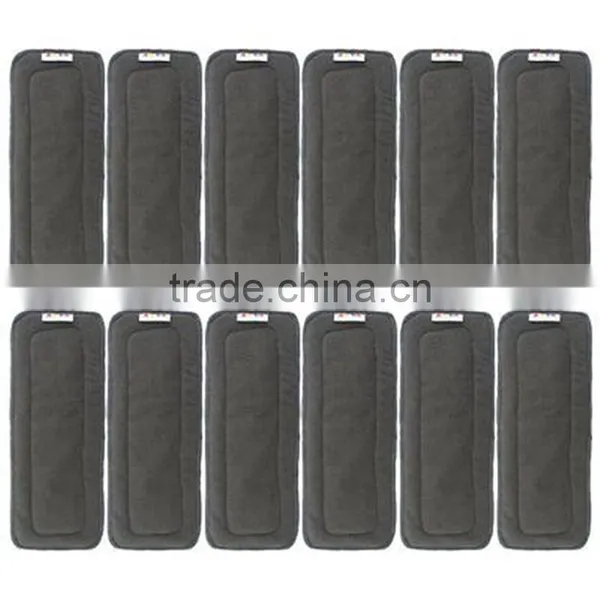Super Absorption Baby Cloth Diaper Insert Bamboo Charcoal Profolding Cloth Diaper Insert photo-4