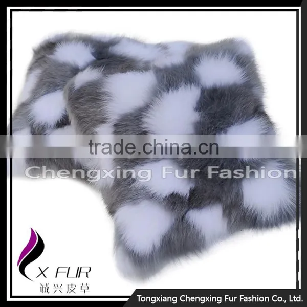 CX-D-33H New Arrival Seat Cover Fox Fur Cushion Cover Decorative Pillows Home Decor photo-5