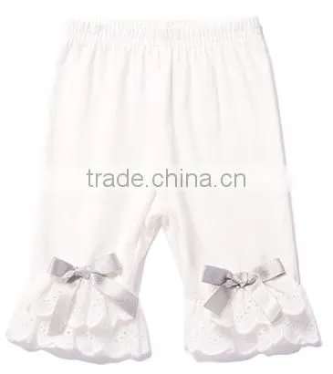 Hot Selling Custom Fashion Pants for Little Kids/girls Ruffle Pants photo-4