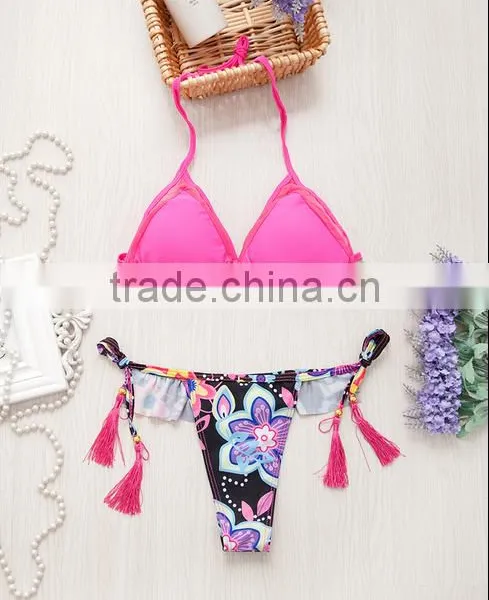 2016 SEXY HOT LADY BRAZILIAN BEAUTY CUSTOM MACRAME WHOLESALE FULLSIZE BIKINI photo-3
