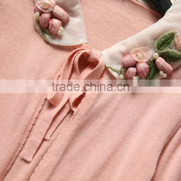 Fashion Style 2016 New Elegant Short Coats Knitted Blazers For Women Sweater photo-4