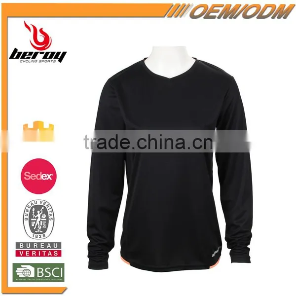 BEROY Cheap Price O-Collar Long Sleeve T-shirt for Running, Custom Ladies Running Wear