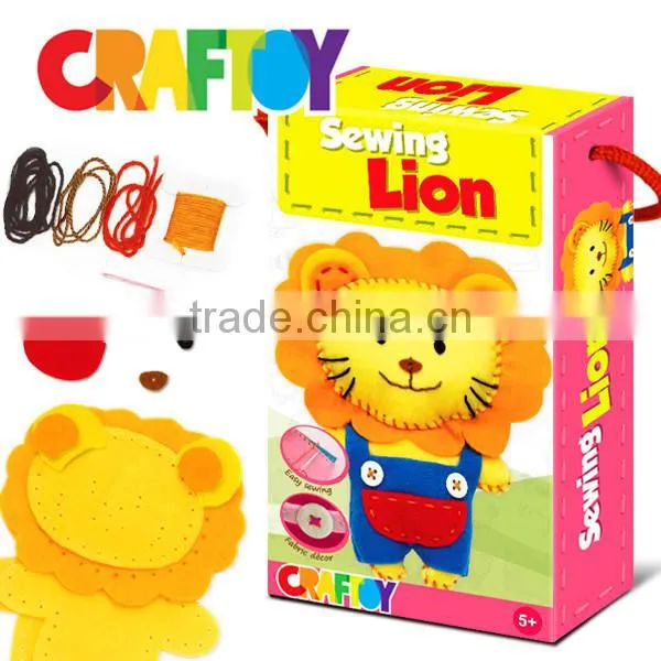 Art & Crafts Kit Girl Craft Sewing Animal Lion photo-2