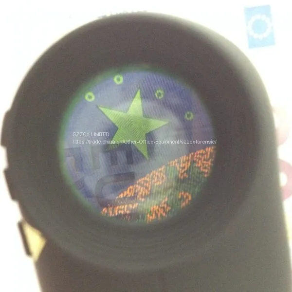 HS113 Forensic Magnifier With Light UVA(365nm) UVC(254nm) Laser(980nm) White,10× Amplification Double Lens With Anti UV photo-3