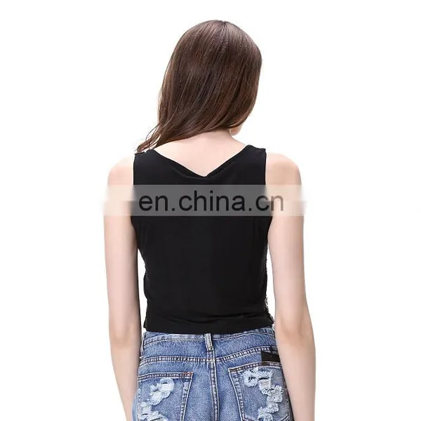 2016 Europe America Hot Girls Sexy Gold Sequin Net Tank Top photo-6