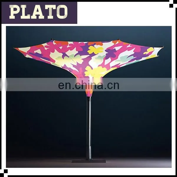 Hot Sale Advertising Flower Beach Umbrella, LED Tulip Umbrella