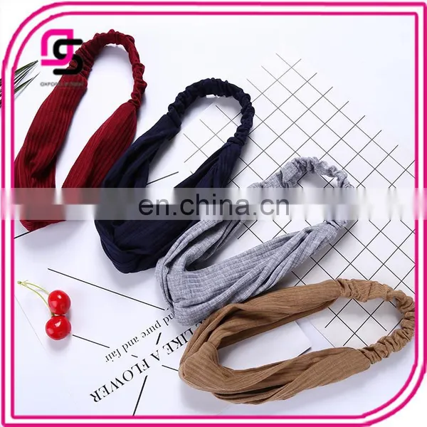 South Korea Hair Temperament Knitting Cross Movement With A Retro All-match Creative Headband Tiara