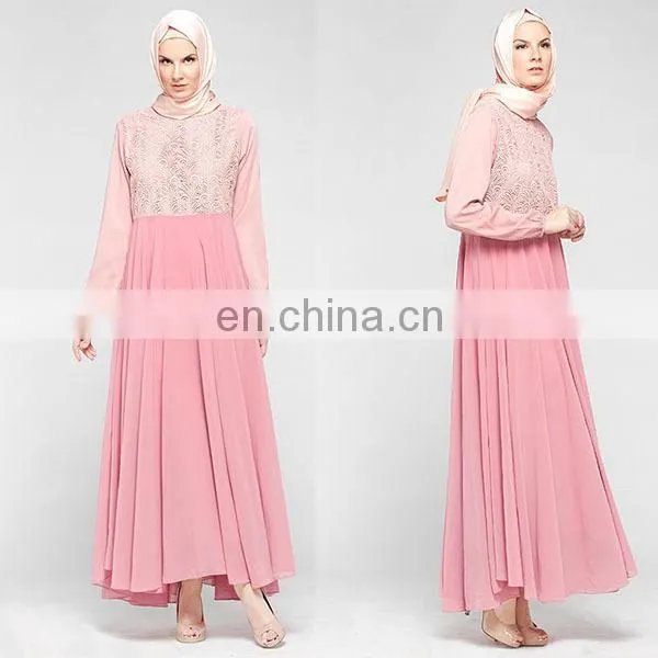 High Quality Chiffon Muslim Dress 2016 Latest Design Women Jubah Abaya Dubai photo-2