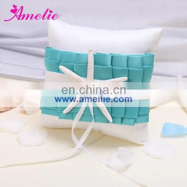 New Turquoise Wedding Sets(Wedding Guest Book and Pen Holder,flower Basket,ring Pillow,garter) photo-4
