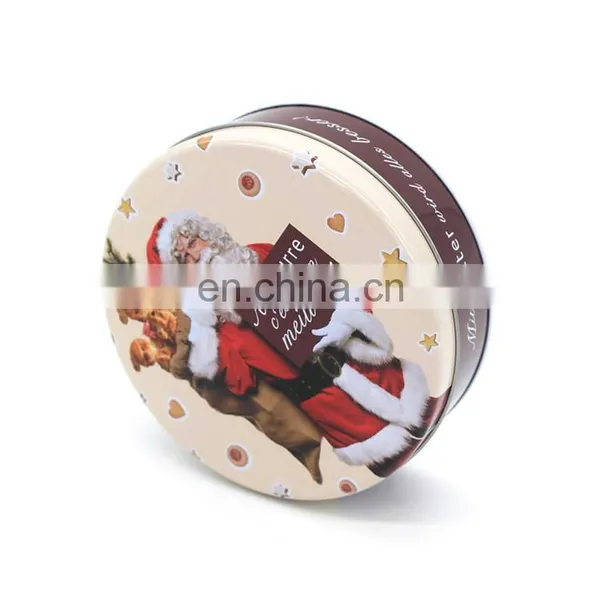 Santa Claus Printed Christmas Gift Card Packaging Metal Box photo-3