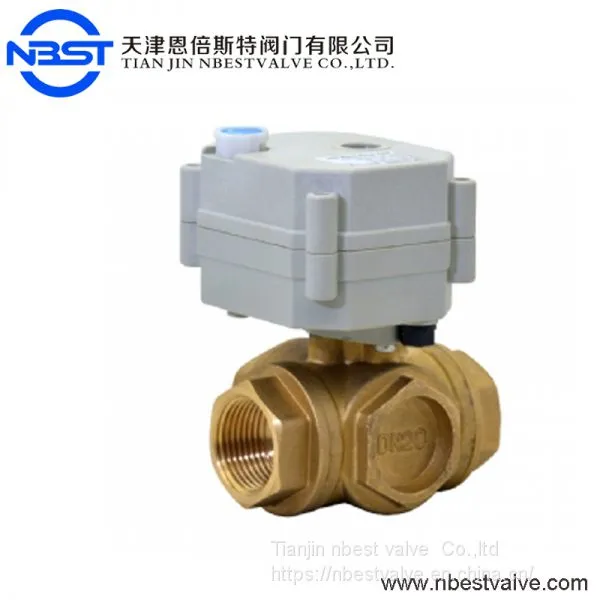 DN25 Low Pressure Horizontal Brass Motorized Ball Valve photo-4