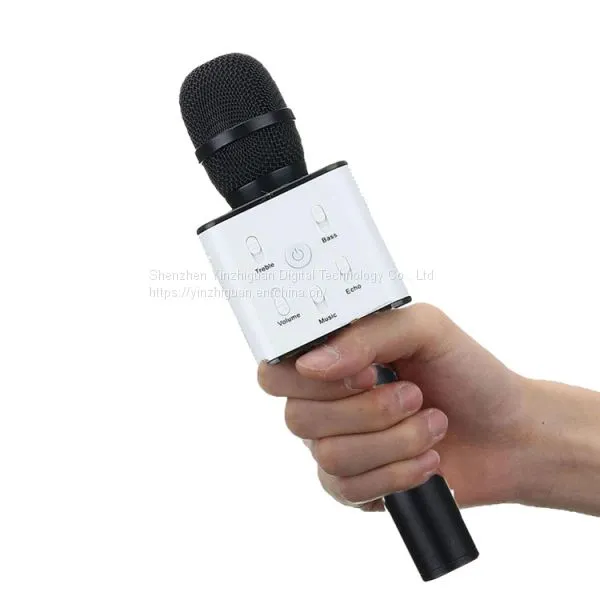 New Q7 Microphone Speaker Record Mobile Music KTV Karaoke Speaker Usb Player