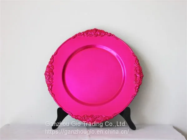Plastic Charger Plate,christmas Decoration Plate