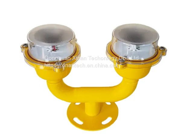 FAA IP68 Double Head Red Flashing Same Time Low Intensity Led Aviation Light photo-2