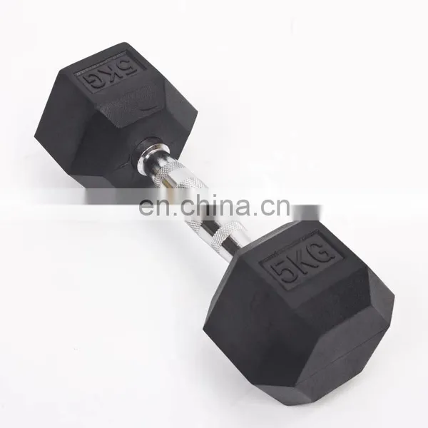 Adjustable Dumbbell Logo Sport Gym Fitness Cheap Dumbbell Sets Hex Rubber Dumbbells photo-2