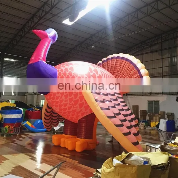 Outdoor Giant Advertising Activity Inflatable Turkey Cartoon Model For Thanksgiving Event Party photo-3