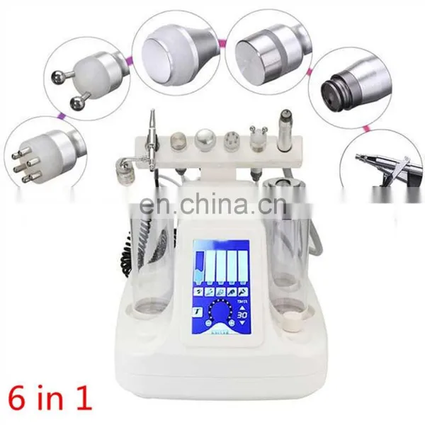 Multifunction 6 in 1 Water Hydro Dermabrasion Machine With RF BIO Ultrasound Oxygen Ice Cooling for Face Peeling Deep Cleansing photo-4