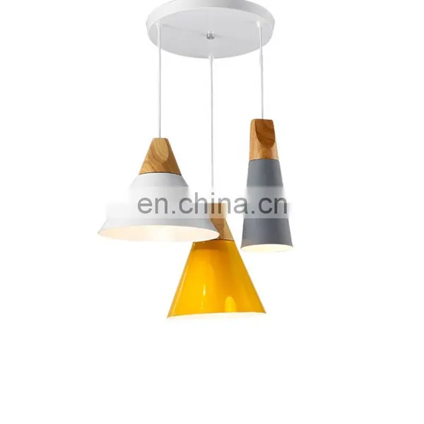 Hot Sale Zhongshan Lighting Factory Slope Pendant Lamps & Wooden Chandeliers Pendant Lights photo-2