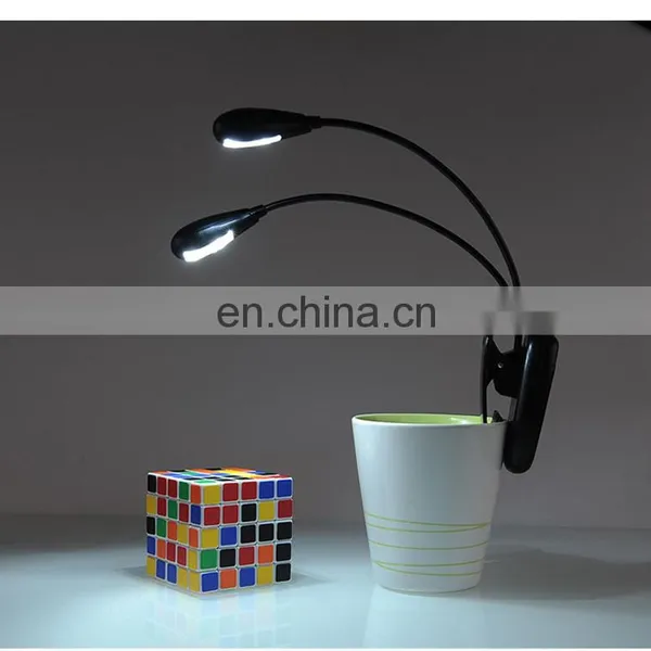 Music Stand Light, USB and AAA Battery Operated, Reading Lamp in Bed, 4 Brightness Levels, Clip on LED Book Lights photo-4