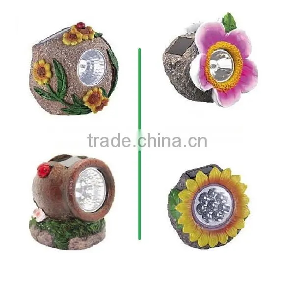 Solar Power Rechargable Stone LED Light photo-2