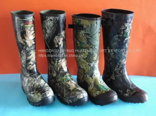 Camo Rubber Boots,Hunting Camo Boots,Safety Rubber Boots.Rubber Rain Boot,Forest Camo Rain Boots,Loggers Boots photo-2