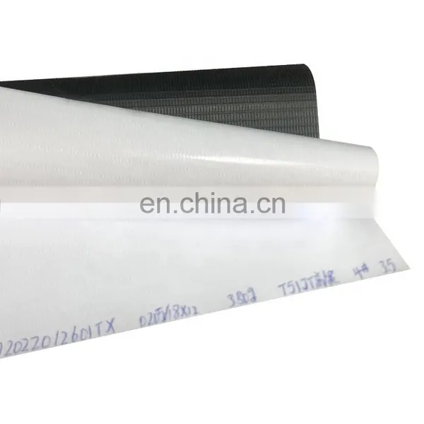 Glossy Frontlit 300*500D 18*12 Flex Banner Rolls PVC Lonas Factory 11oz 380g (cold Lamination ) photo-2