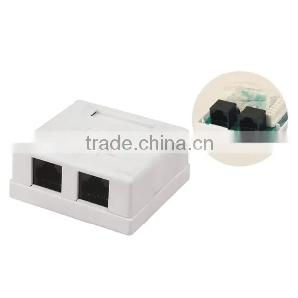Dual Port Cat.5e and Cat.3 Surface Box photo-2