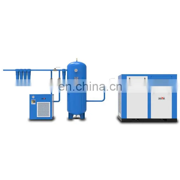 Bison China Air Screw Pump 7.5kw 15kw 22kw Silent High Pressure 11kw Oil Free Low Noise Rotary Screw Type Air Compressor photo-3