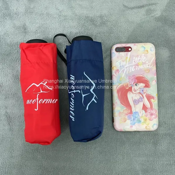 Three Fold Automatic Sunscreen Umbrella With Black Glue photo-5