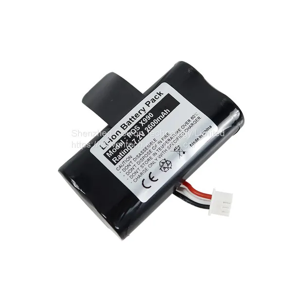 Lithium Ion 7.4V 2600mAh Rechargeable Replacement Battery for Verifone SX18650-2S1P X970 X990 Wireless Pos Terminal