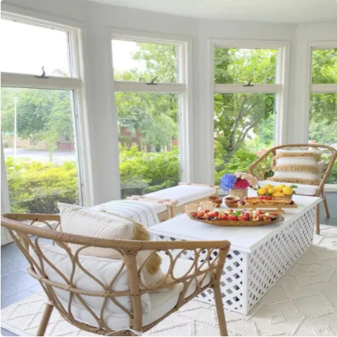 Customized Free Standing Aluminum Sunroom Garden Glass House