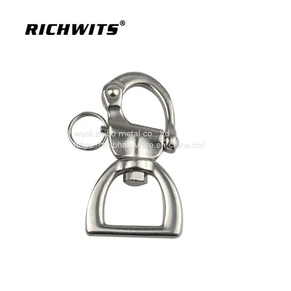 Marine Hardware 304/316 Stainless Steel Flat Ring Snap Shackle