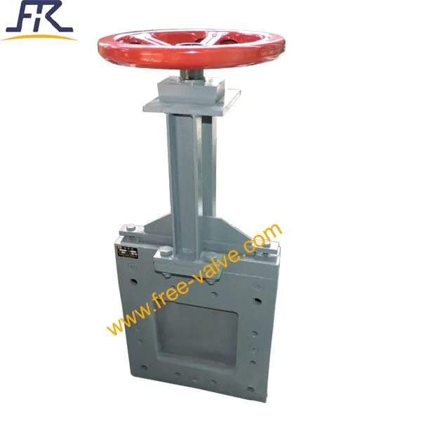 2PC body wafer type ductile iron Square or Rectangular port Knife Gate Valves