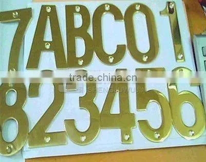Durable Classic Brass Door Number OSM004