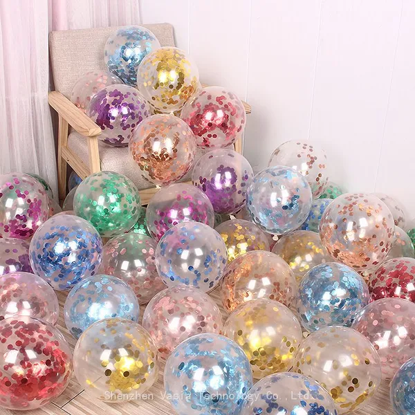 Factory Direct Themed Confetti Balloons - Navy Gold, Pink White, 50 Pcs, for Branded Events photo-2