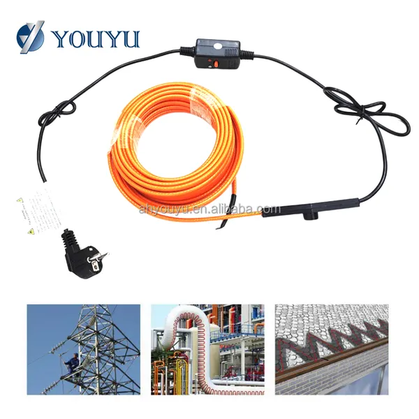 Insulated Self-Regulating Effect Heating Cable Snow Melting Cable Constant Wattage for Pipe Heating in Russian Climates photo-2