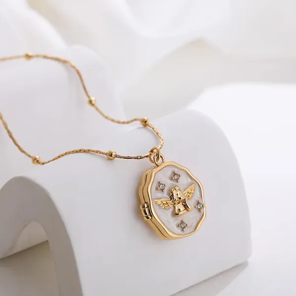 Solid Brass Pet Photo Necklace with Anti-Tarnish Coating and 6-Month Guarantee