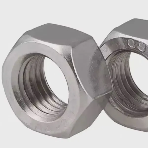 OEM Hex Thin Nut Stainless Steel Standard Hex Nut Jam Nut DIN 439