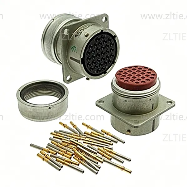 ZH23 Series Shell Size 27 32 Pin Female Socket With Simple Tail Attachment (Key Position: D) – СНЦ23-32/27Р-1Г-В ZH23-32/27P-1d-B